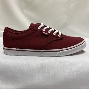 Vans Authentic Red Burgundy Classic Canvas Shoes Women’s Size 6.5